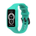 For Huawei Band 7 Integrated Silicone Watch Band(Mint Green)