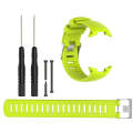 For Sunnto D4 / D4i Novo Diving Watch Silicone Watch Band with Extension Strap(Lime Green)