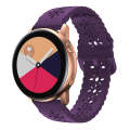 For Huawei Watch GT 3 Pro 22mm Plum Blossom Hollowed Silicone Watch Band(Dark Purple)