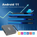 X96 X6 8K Smart TV BOX Android 11.0 Media Player, RK3566 Quad Core ARM Cortex A55, RAM: 4GB, ROM:...