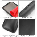 2 PCS Car Non-slip Soft Floor Protector Carpet Floor Mat Knee Bolster, Style:PU Leather(Black)