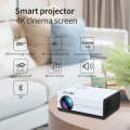 T01 800x480 2200 Lumens Mini LCD Digital Projector, Basic Version, EU Plug(White Black)