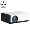 T01 800x480 2200 Lumens Mini LCD Digital Projector, Basic Version, UK Plug(White Black)