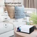 T01 800x480 2200 Lumens Mini LCD Digital Projector, Android Version, US Plug(White Black)