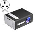 T300 25ANSI LED Portable Home Multimedia Game Projector, Plug Type:UK Plug(Black)