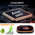 MECOOL HK1RBOX X4 4K TV Box, Android 11 Amlogic S905X4 CPU with RC 4GB+32GB(US Plug)