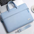 Handbag Laptop Bag Inner Bag with Shoulder Strap, Size:16.1 inch(Blue)