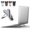 2 PCS Metal Foldable Laptop Stand Bracket(Silver)
