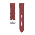 For Samsung Galaxy Watch 5 Pro 45mm Premium Leather Watch Band(Red)