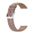 For Samsung Galaxy Watch 5 Pro 45mm Premium Leather Watch Band(Dark Pink)