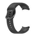 For Samsung Galaxy Watch 5 40mm Official Silicone Watch Band, Size:L(Black)