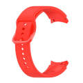 For Samsung Galaxy Watch 5 44mm Official Silicone Watch Band, Size:L(Red)