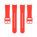 For Samsung Galaxy Watch 5 44mm Official Silicone Watch Band, Size:L(Red)