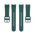For Samsung Galaxy Watch 5 40mm Official Silicone Watch Band, Size:S(Dark Green)