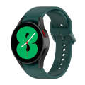 For Samsung Galaxy Watch 5 44mm Official Silicone Watch Band, Size:S(Dark Green)