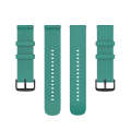 For Samsung Galaxy Watch 5 40mm 20mm Round Tail Silicone Watch Band(Pine Green)