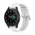 For Samsung Galaxy Watch 5 Pro 45mm 20mm Round Tail Silicone Watch Band(White)