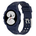For Samsung Galaxy Watch5 40mm Silicone Integrated Watch Band(Dark Blue)