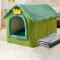 House Type Universal Removable and Washable Pet Dog Cat Bed Pet Supplies, Size:S(Green Dinosaur +...