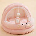 Semi-enclosed Cradle Pet Cat Bed Dog Kennel Pad Pet Supplies, Size:M(Pink Rabbit)