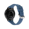 20mm Universal T-buckle Silicone Watch Band(Ice Ocean Blue)