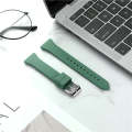22mm Universal T-buckle Silicone Watch Band(Pine Needle Green)