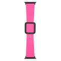 Black Square Buckle Silicone Watch Band For Apple Watch Ultra 49mm&Watch Ultra 2 49mm / Series 9&...
