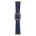 Rose Gold Square Buckle Silicone Watch Band For Apple Watch Series 9&8&7 41mm / SE 3&SE 2&6&SE&5&...