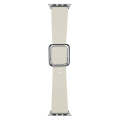 Silver Square Buckle Silicone Watch Band For Apple Watch Ultra 49mm&Watch Ultra 2 49mm / Series 9...