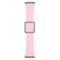 Silver Square Buckle Silicone Watch Band For Apple Watch Ultra 49mm&Watch Ultra 2 49mm / Series 9...