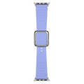 Silver Square Buckle Silicone Watch Band For Apple Watch Series 9&8&7 41mm / SE 3&SE 2&6&SE&5&4 4...