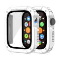 2 in 1 Screen Tempered Glass Film Protective Case For Apple Watch Series 3 & 2 & 1 42mm(White)