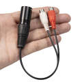 3713 3pin XLR Male to 2 x RCA Female Audio Cable, Length: 20cm