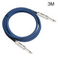TC048BL 6.35mm Plug Male to Male Electric Guitar Mono Audio Cable, Length:3m