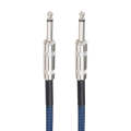TC048BL 6.35mm Plug Male to Male Electric Guitar Mono Audio Cable, Length:5m