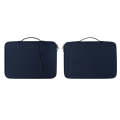 For 12.9-13 inch Laptop Portable Nylon Twill Texture Bag(Blue)