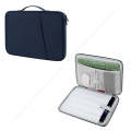 For 12.9-13 inch Laptop Portable Nylon Twill Texture Bag(Blue)