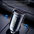 ROCK C13-F H18 Mini Portable Dual Port USB + USB-C / Type-C Car Fast Charger