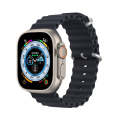 DUX DUCIS Sea Wave Silicone Watch Band For Apple Watch Series 8&7 41mm / SE 2&6&SE&5&4 40mm / 3&2...