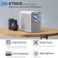 AUN ET50 4 inch 180 Lumens 1920x1080P Smart LED Mini Projector, Plug Type:UK Plug(White)