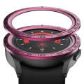 For Samsung Galaxy Watch5 Pro 45mm E Style Dial Steel Protective Frame(Wine Red)
