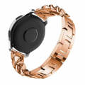 For Samsung Galaxy Watch5 40mm/44mm / Watch5 Pro Row Diamonds Denim Chain Watch Band(Rose Gold)