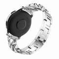 For Samsung Galaxy Watch5 40mm/44mm / Watch5 Pro Row Diamonds Denim Chain Watch Band(Silver)