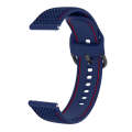 For Samsung Galaxy Watch5 40mm/44mm / Watch5 Pro Two-color Stitching Silicone Watch Band(Midnight...