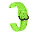 For Samsung Galaxy Watch5 40mm/44mm / Watch5 Pro Two-color Stitching Silicone Watch Band(Green)