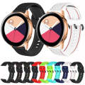 For Samsung Galaxy Watch5 40mm/44mm / Watch5 Pro Two-color Stitching Silicone Watch Band(Midnight...