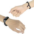 For Xiaomi Mi Band 5 / 6 Corrugated Twist Chain Metal Watch Band(Black)