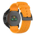 For Suunto 9 Lightning Silicone Watch Band(Amber Yellow)