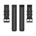For Suunto 9 Lightning Silicone Watch Band(Black)