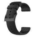 For Suunto 9 Lightning Silicone Watch Band(Black)